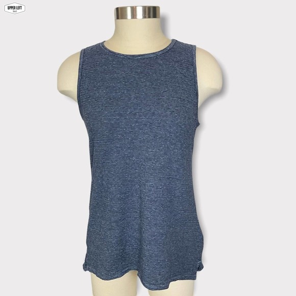 Patagonia Tops - Patagonia Trail Harbor Hemp Sleeveless Striped Tank Top Blue Medium?